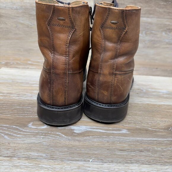 Mango Man MNG Brown Leather Chukka Boots Men's Size 9 - Picture 4 of 7